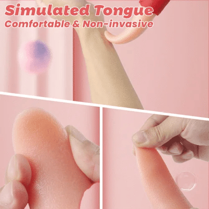 '-in-1 Flapping Tongue Vibrator Clit Sucking for Intense Blended Orgasms