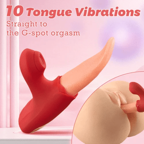 '-in-1 Flapping Tongue Vibrator Clit Sucking for Intense Blended Orgasms