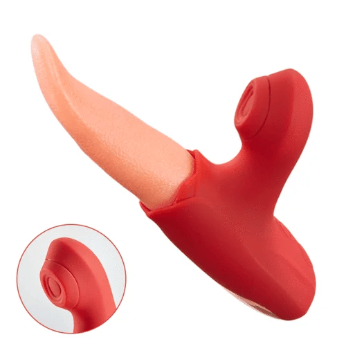 '-in-1 Flapping Tongue Vibrator Clit Sucking for Intense Blended Orgasms