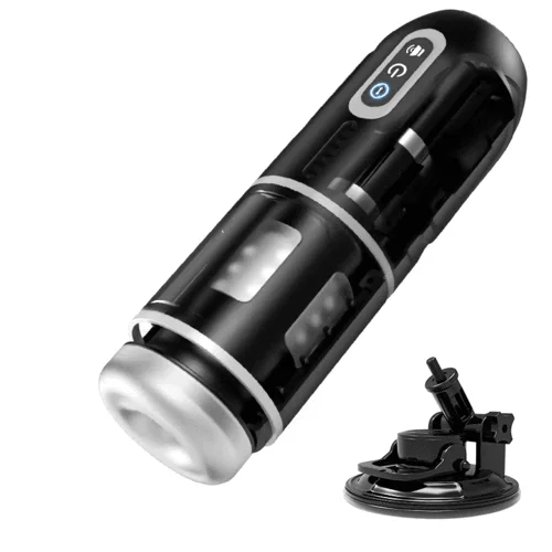 【Free Hand】Chainsaw - 7 Thrusting Rotation Automatic Masturbator with Suction Base