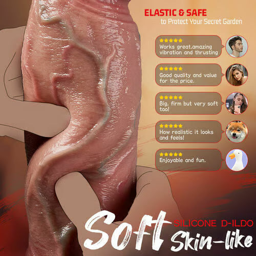 【Ultra-Realistic Dildo】Kimi - 10.8‘’ x 2.32‘’ Thick Thrusting Dildo with Hand-Painted Veins & True-to-Life Skin Texture