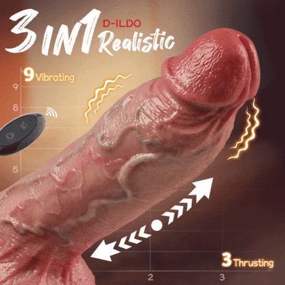 【Ultra-Realistic Dildo】Kimi - 10.8‘’ x 2.32‘’ Thick Thrusting Dildo with Hand-Painted Veins & True-to-Life Skin Texture