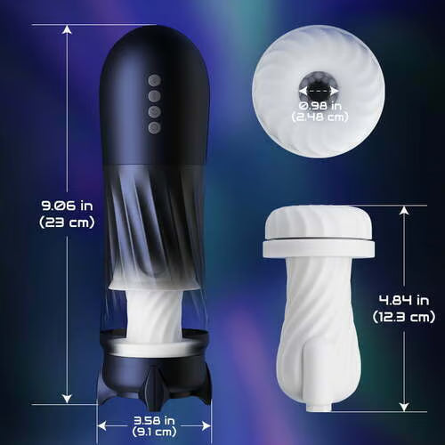 Dreamer - 3 Rotating 5 Thrusting 5 Vibrating Heating Male Stroker