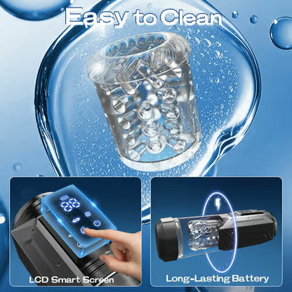 Freq Smart Retractable Heating Masturbator