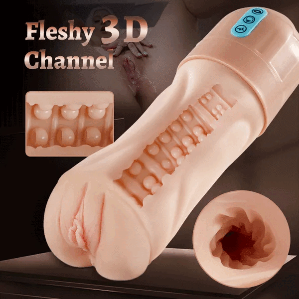 2026 New Model Beate - 5 Sucking & 10 Vibrating Vagina Masturbation Cup